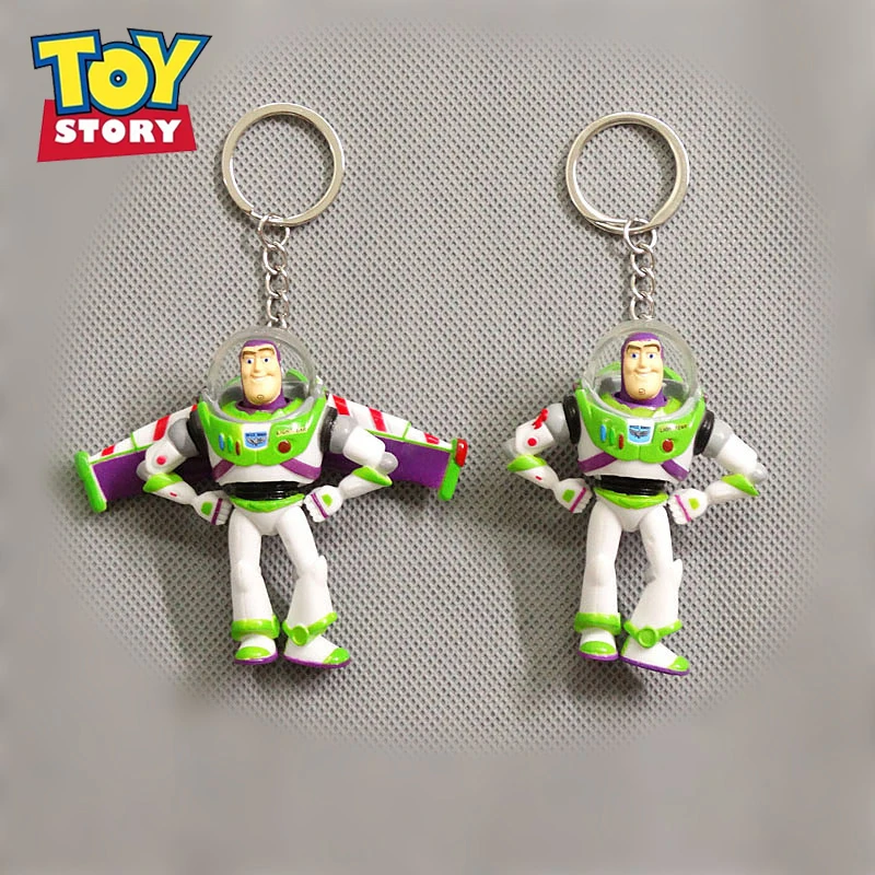 Disney Toy Story Anime Figure Buzz Lightyear Keychain Bag Accessories Doll Car Decoration Children Birthday Gift