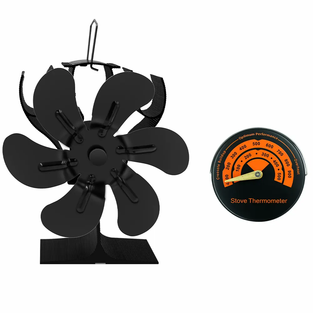 

Мини-вентилятор для печи, 6-лопастной тепловой вентилятор для камина, дровяная горелка, эко-вентилятор, тихий вентилятор для камина, дом, зима, распределение тепла