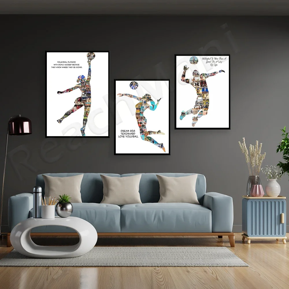 هدية الكرة الطائرة، شعار الكرة الطائرة القابل للطباعة، زخرفة الكرة الطائرة، هدية مدرب الكرة الطائرة. ملصق عشاق الرياضة #4