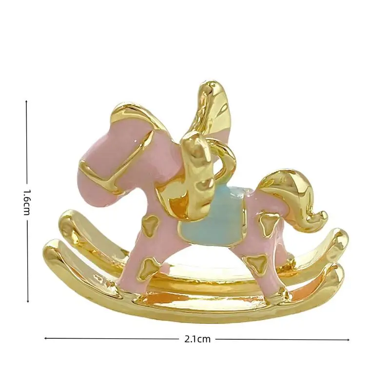 1 قطعة الكرتون لطيف الحصان Charms المعلقات DIY بها بنفسك صنع المجوهرات قلادة أقراط سوار الحلي اكسسوارات الإمدادات #6