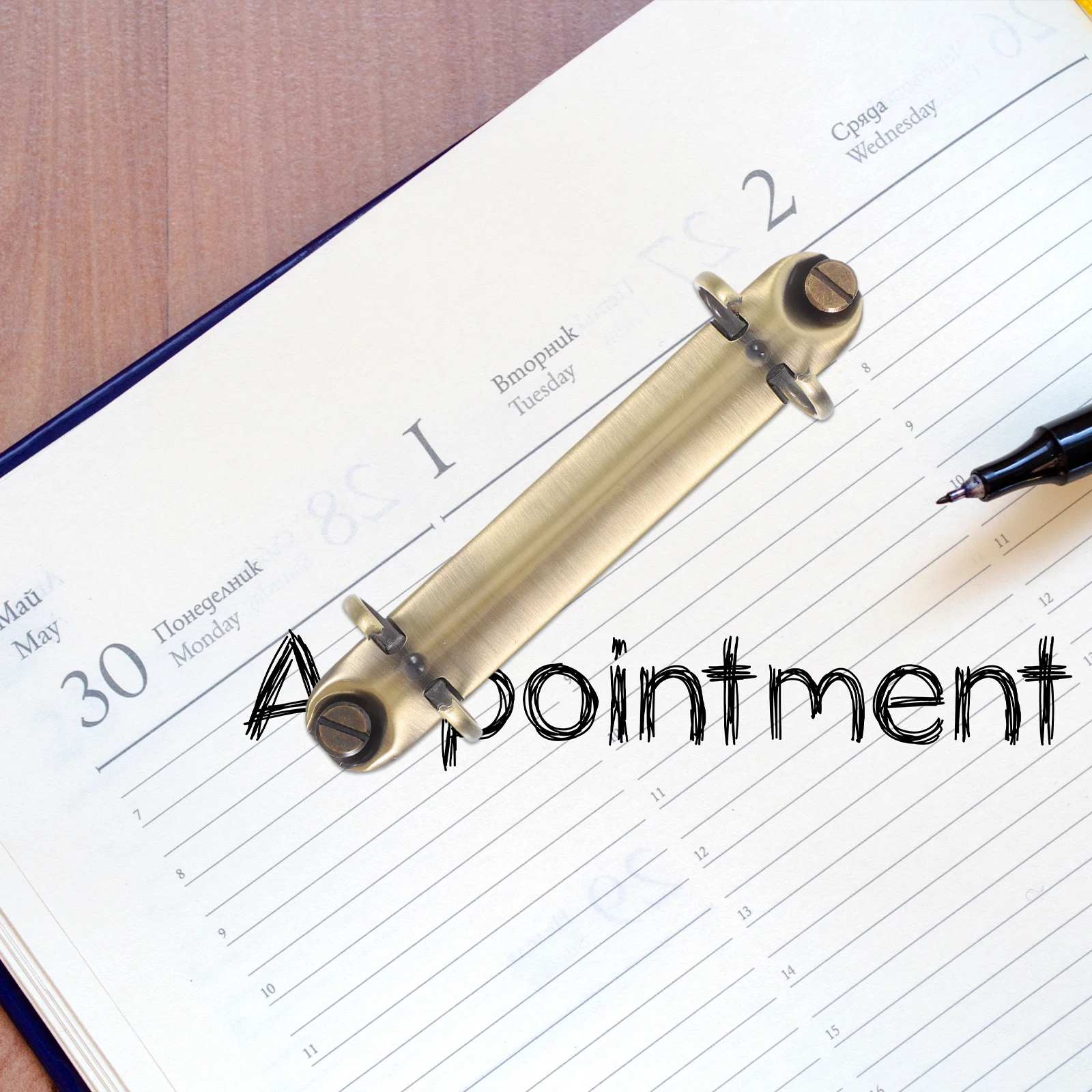 Anel de fichário de liga multifuncional, fivela de livro, mecanismo de coluna que pode ser aberto para notebooks, planejadores, escritório, escola