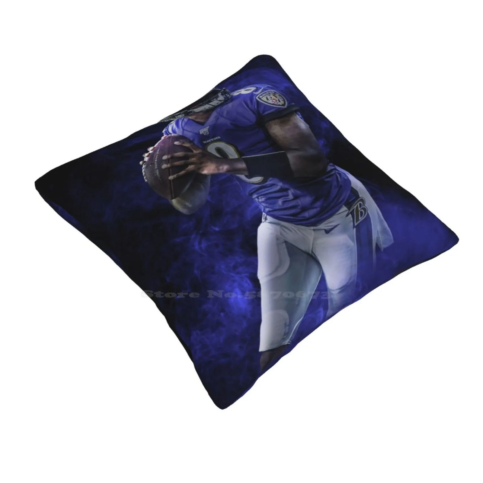 Lamar Baltimore Sports Art Throw Cushion Pillow Cover