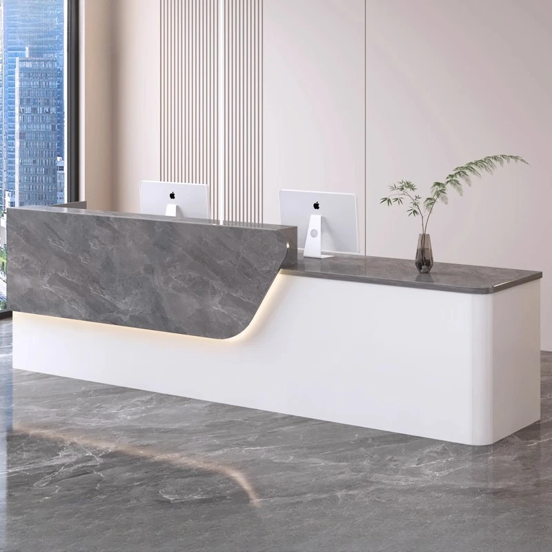 مكاتب استقبال شركة Design Company، منظمات طويلة تعرض مكاتب استقبال المطاعم التنفيذية، أثاث تجاري لمكتب الفندق #5