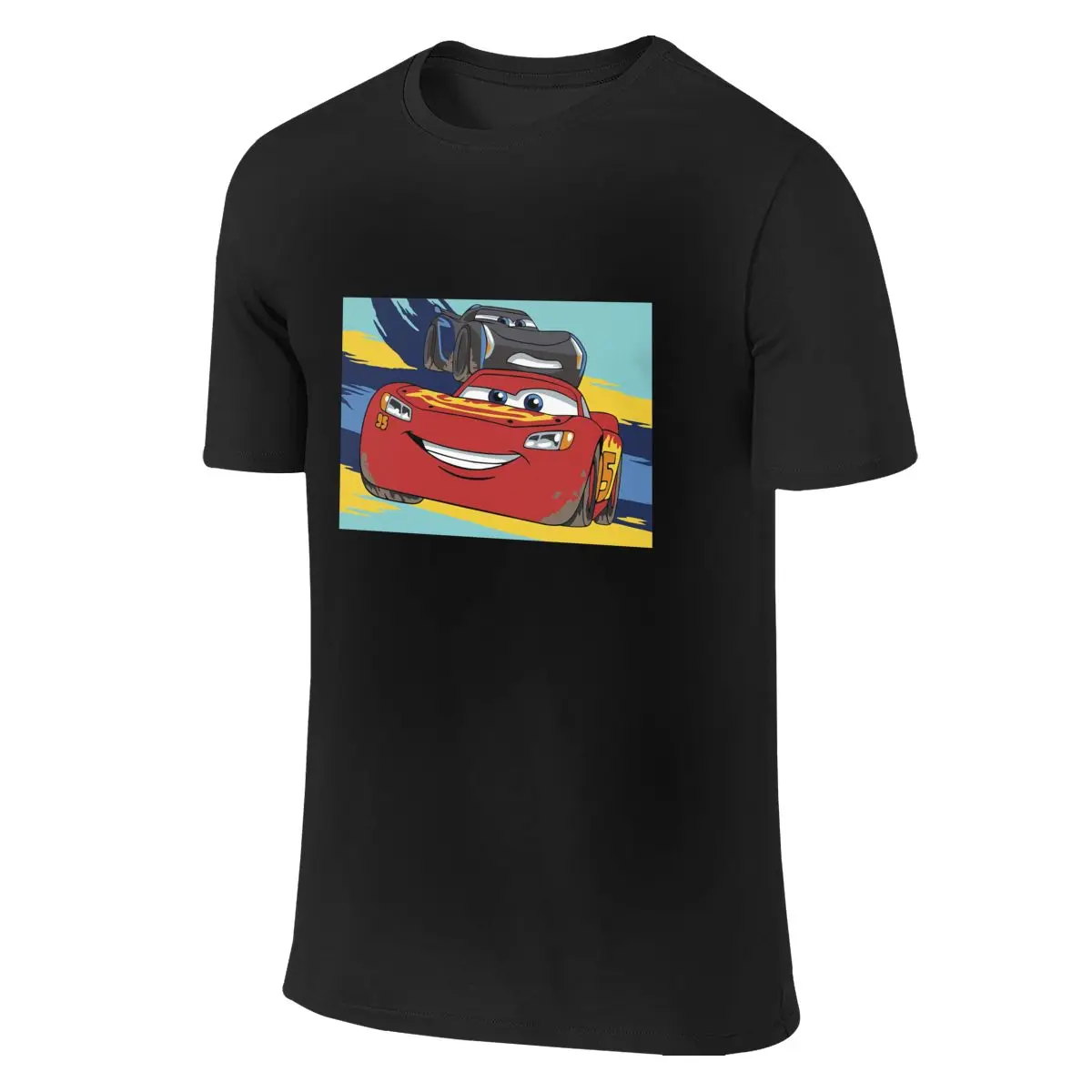 Power Shadow Lightning Mcqueen Cars T-Shirt Summer T Shirt Cotton Short Sleeve Tops Tees TShirt Clothing