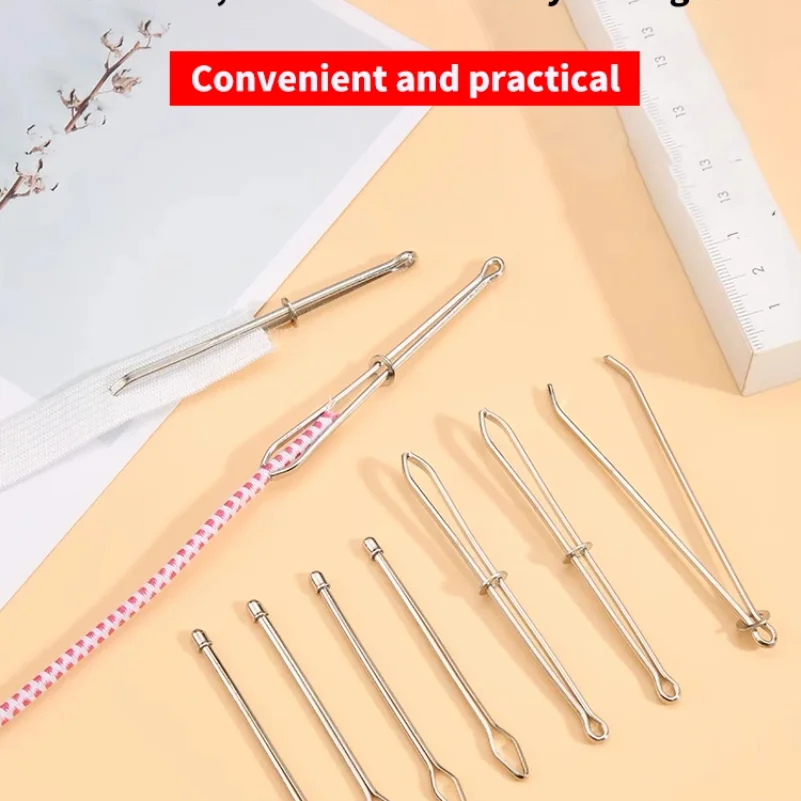 2/3/5/10pcsElastic clamp belt threading artifact trouser belt needle guide sewing DIY household artifact elastic belt threading