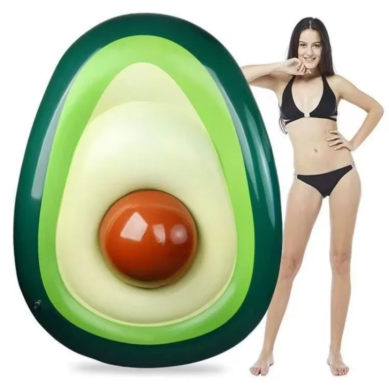Water toys inflatable floating bed inflatable toy avocado  floating row PVC beach ball water toy Avocado floating mat view 5