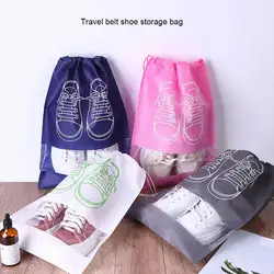 Shoes Bag with String Dust-proof Pouch Loose Non-woven Fabric Pocket Multi-use Tote Shoe Organizer Travel