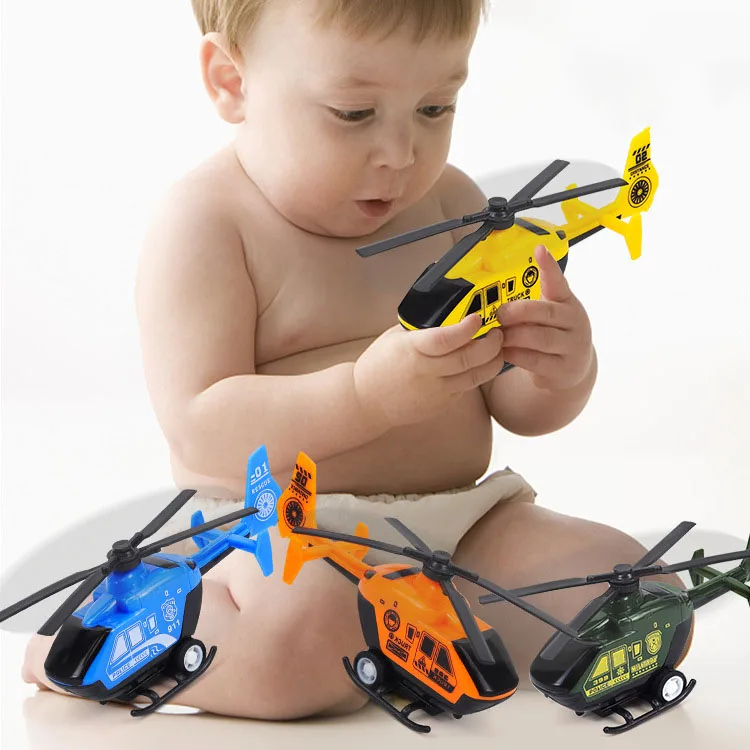 5 stuks kinderen speelgoed vliegtuigen simulatie mini pull back helikopter speelgoed desktop ornamenten creatieve traagheid vliegtuigen jongen geschenken