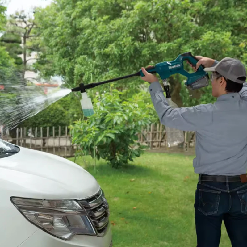 Makita machine de nettoyage batterie au lithium 18 V pistolet de lavage de voiture pistolet à eau haute pression portable extérieur DHW180 a cinq modes de pulvérisation Makita machine de nettoyage batterie au lithium 18 V pistolet de lavage de voiture pistolet à eau haute pression portable extérieur DHW180 a cinq modes de pulvérisation