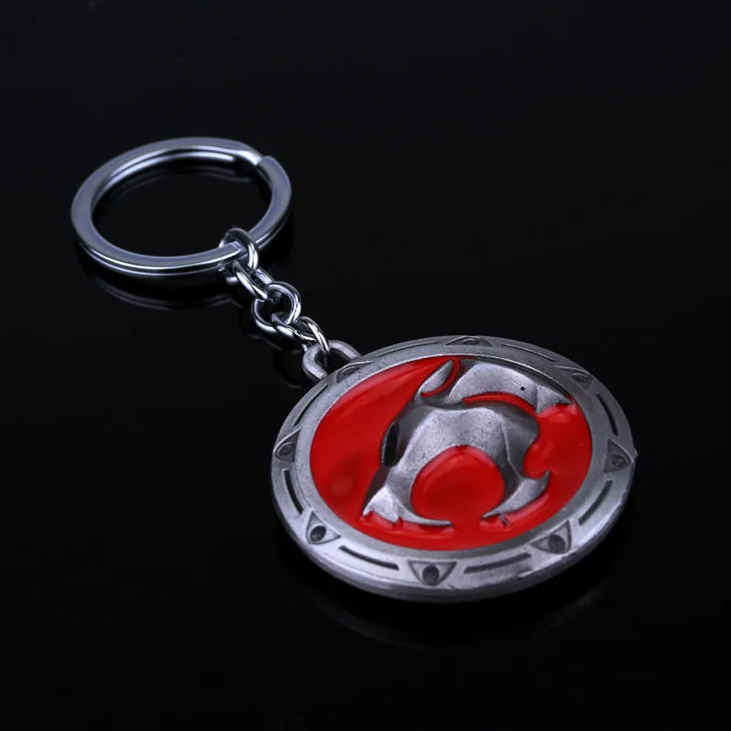 Thundercats 3D Keychain Leopard Panther Head Shield Sword Metal Key chains for Men Car Keyring Jewelry Souvenir Gift