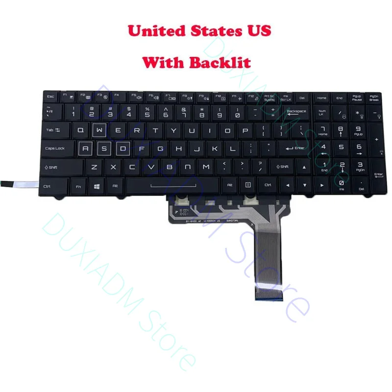 

Backlit US Keyboard For AVADirect Avant P750DM2-G P870DM-G English US Black New