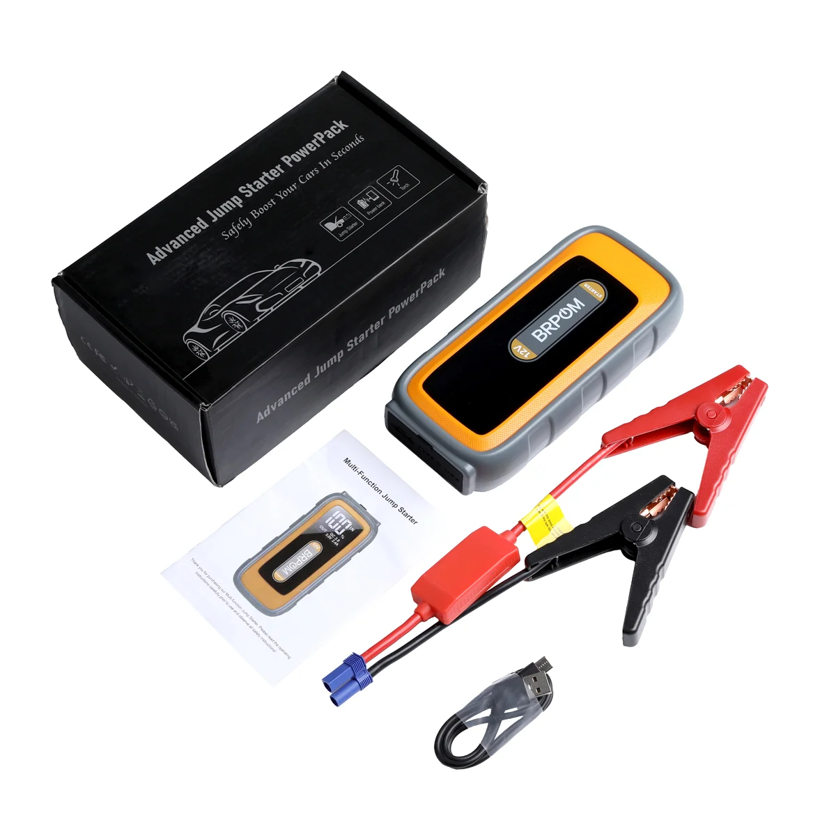 BRPOM Auto-Notstartgerät 4000A Autobatterie-Powerbank Autobatterie-Booster-Ladegerät Externe Batterie – Detail 18