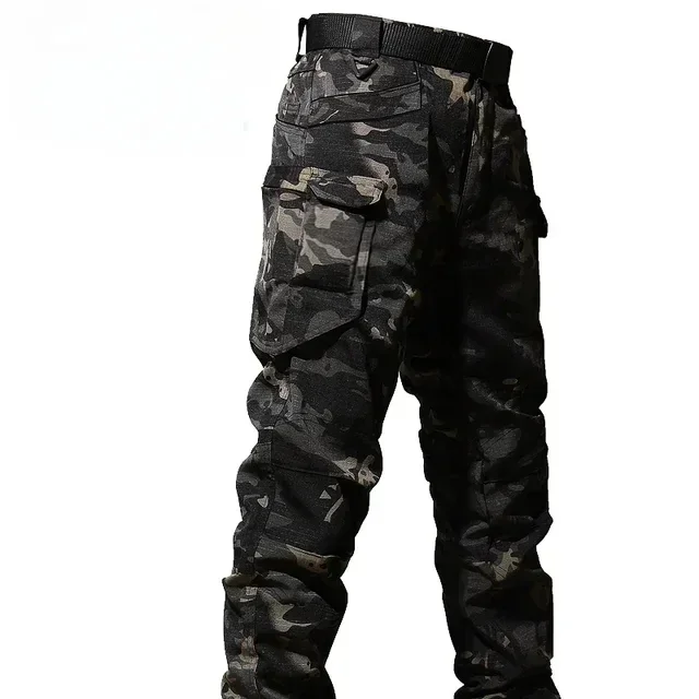 Outdoor Tactische Sets Mannen Kleding Multi-Pocket Shirts + Rechte Cargo Broek 2Pc Pakken Camo Slijtvaste Winddichte Tactische Set