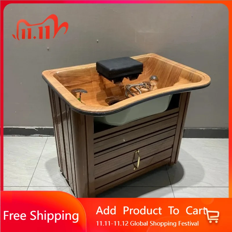 

Display Center Shampoo Bed Chair Hair Shampoo Bed Wash Single Sleeping Water Men's Shaving Japanese Cadeira Trendy Furniture