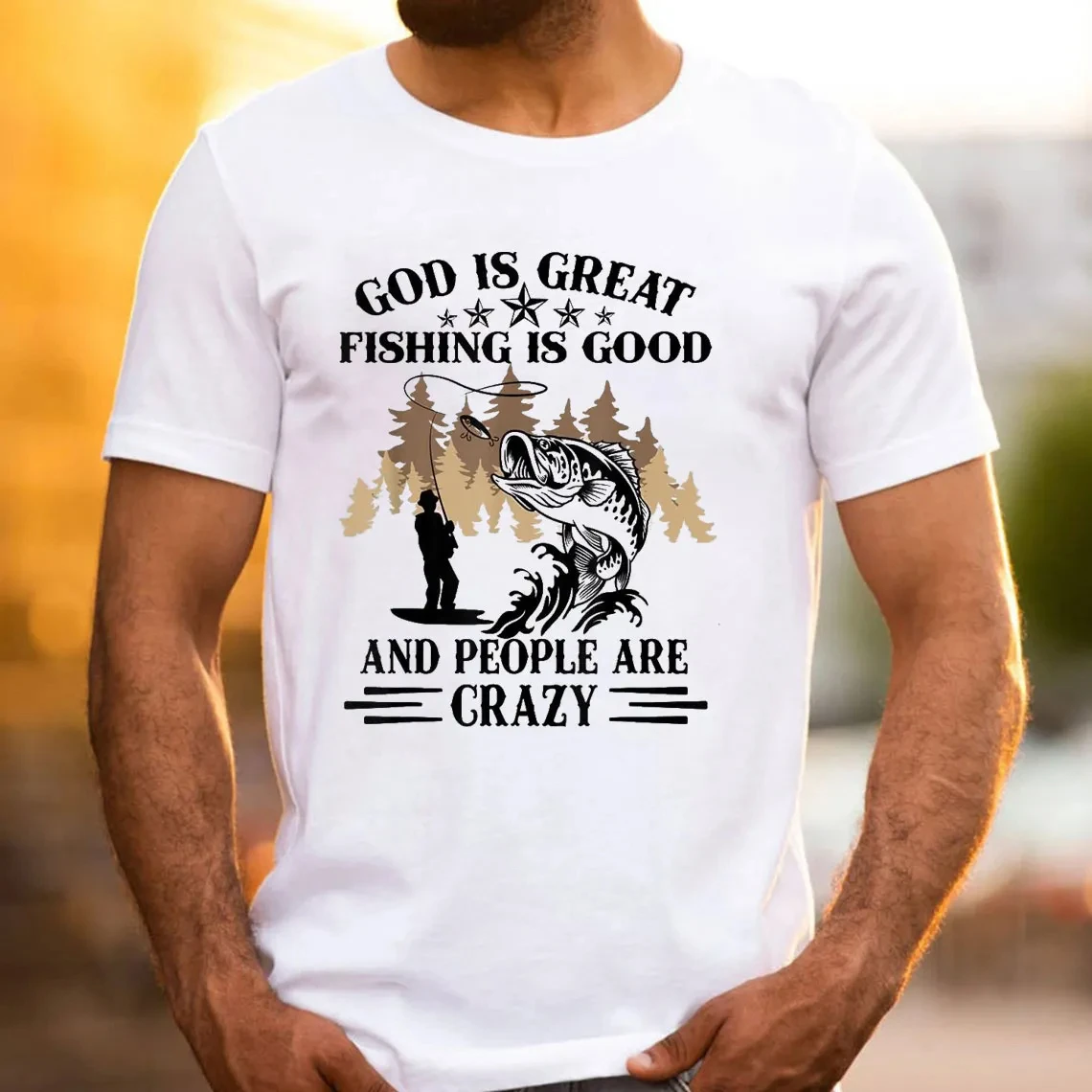 deus-e-grande-pesca-e-boa-camiseta-masculina-e-feminina-manga-curta-algodao-camiseta-y2k-camisa-oversize-topo-blusa-de-verao-roupas-masculinas