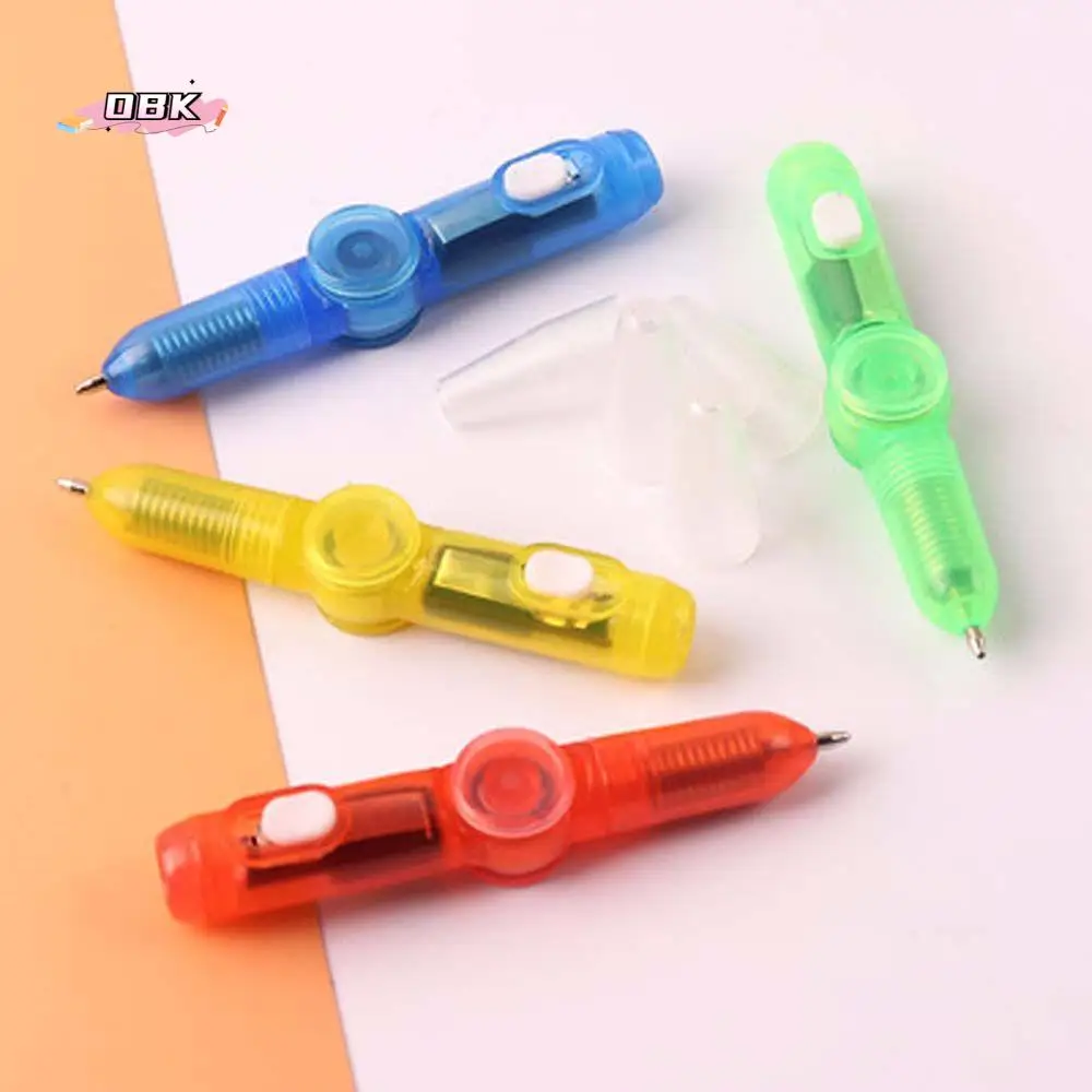 

Magic Fidget Spinner Light Combo Stress Relief Toys Fingertip Top Gyro Ballpoint Pen Invisible Glow Ink Pen Turning Pen