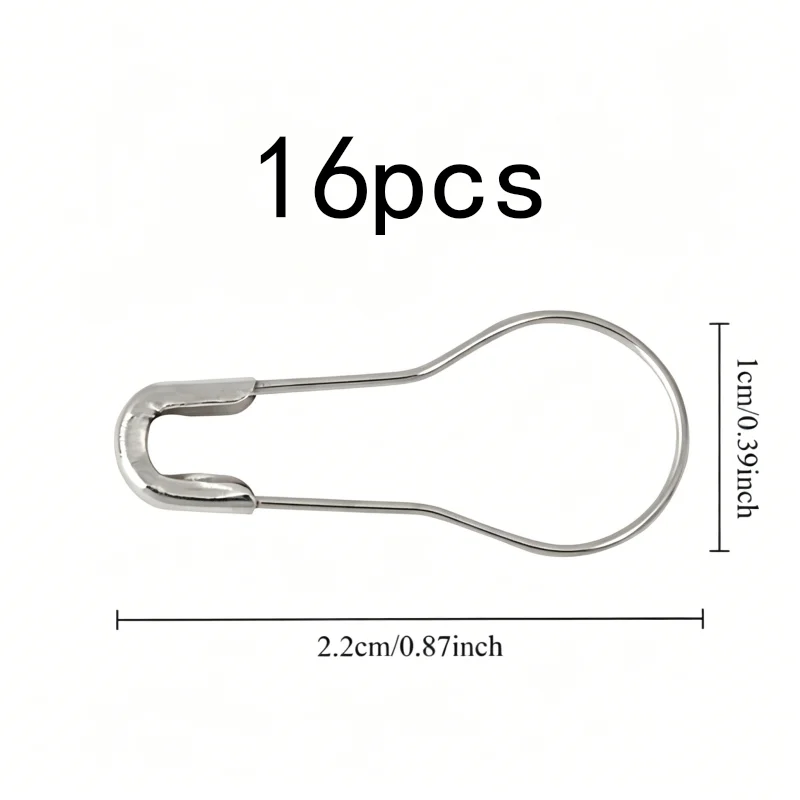 16 pcs Gourd Safety Pins, Durable Iron Material, suitable for DIY Craft Projects, Gourd-Shaped Head, Multipurpose