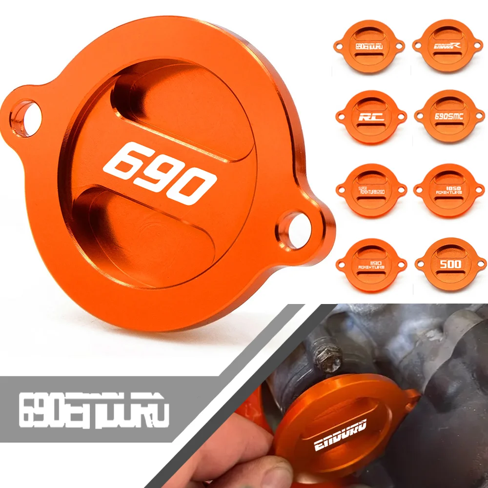 

For KTM 690 Enduro R enduro Supermoto SMC 2011 2012 2013 2014 2015 2016 2017 Motorcycle accessories Billet Oil Filter Cover Cap