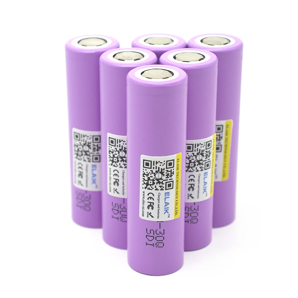 3.7V 3000mAh 18650 Battery For Samsung INR18650 30Q Lithium Lon Battery Replacement External Battery