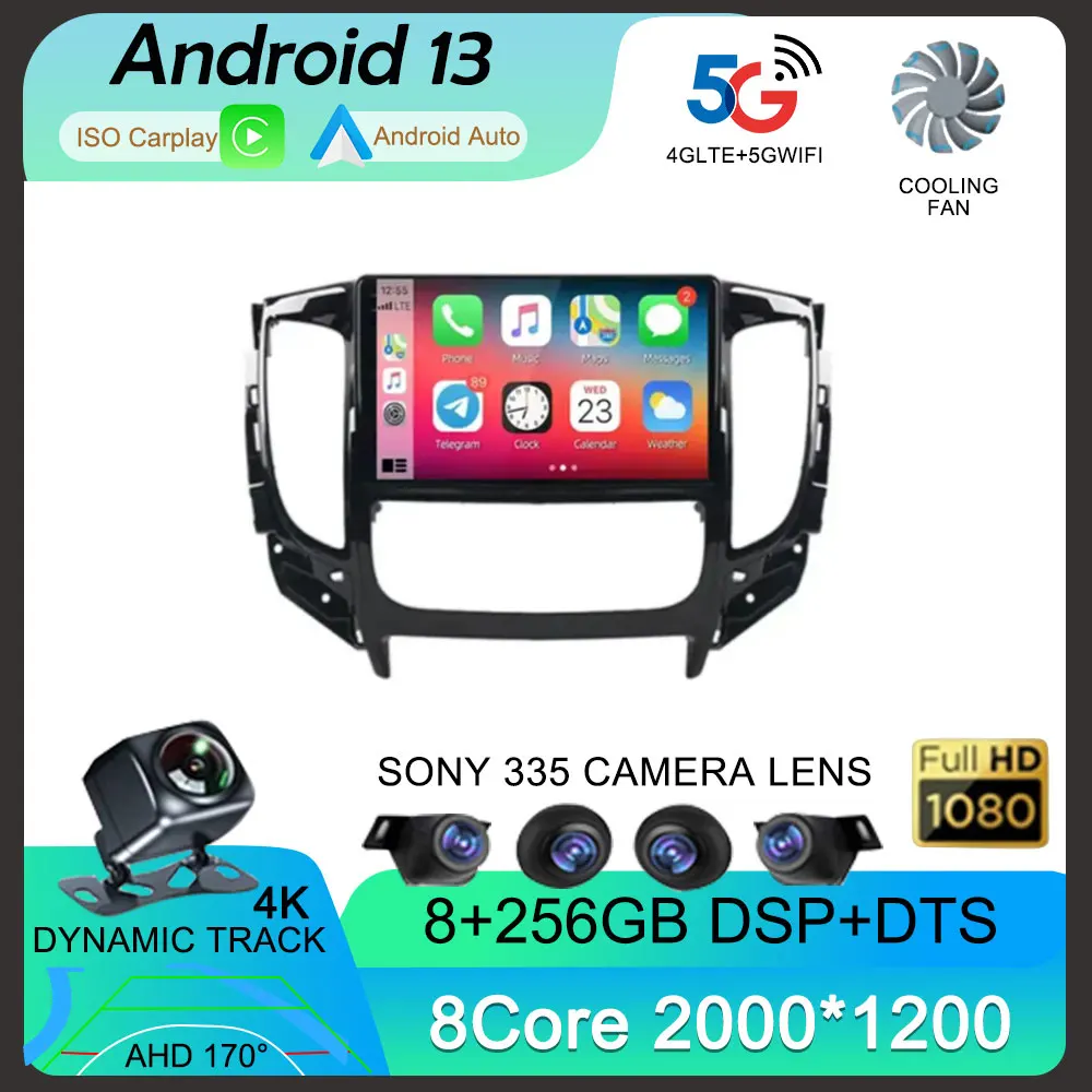 

Stereo Unit Android 13 For Mitsubishi Pajero Sport 3 L200 5 Triton 3 2015 - 2019 Car Radio Player Multimadia Navigation 2din DVD