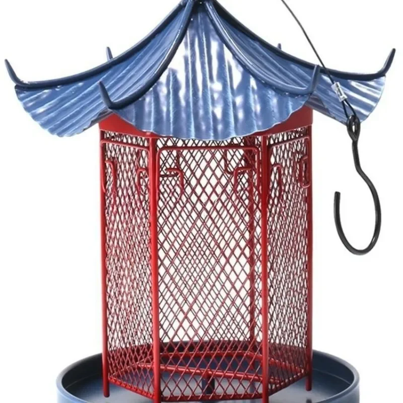 

Chinese wrought iron pavilion outdoor hanging bird feeder feeding feeder balcony courtyard garden villa garden decoration