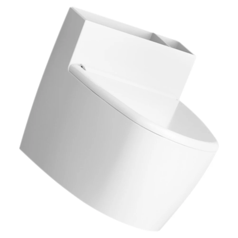 

Wall Mount Ashtray Stainless Steel Abs Toilet Shape Covered Smokeless Household Organizer Cigarette Butt Holder Deodorant Home