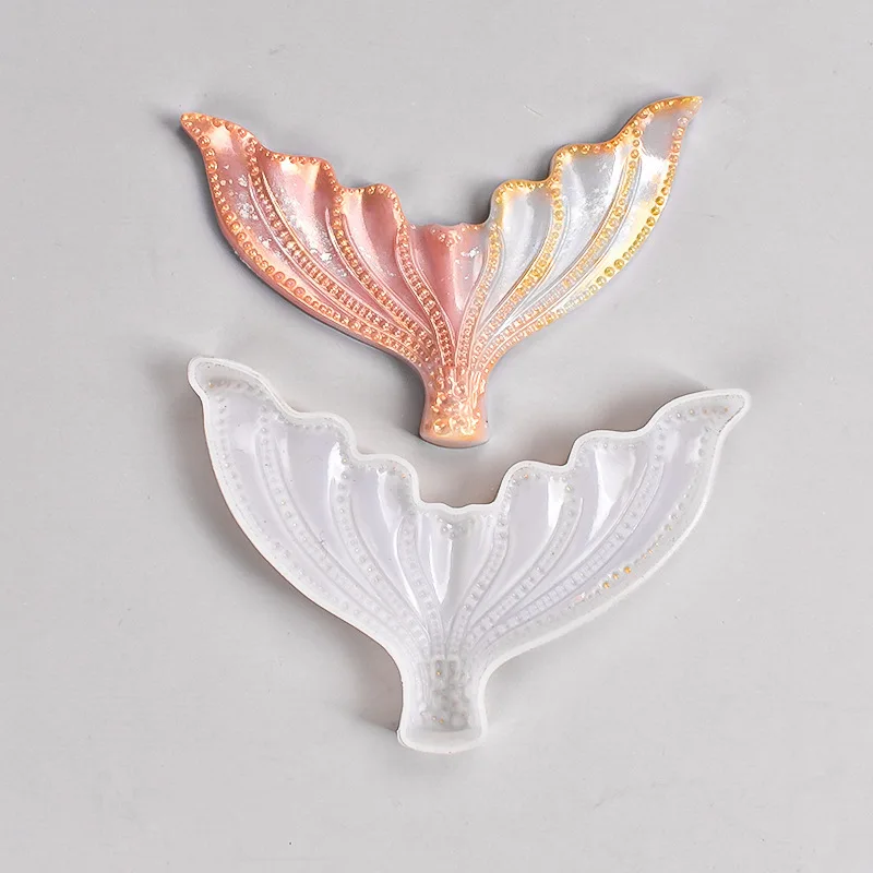 1 Piece Cartoon Fish tail Diy Epoxy Resin Molds Mermaid Fondant Cake Mould For Craft Decoration Mould