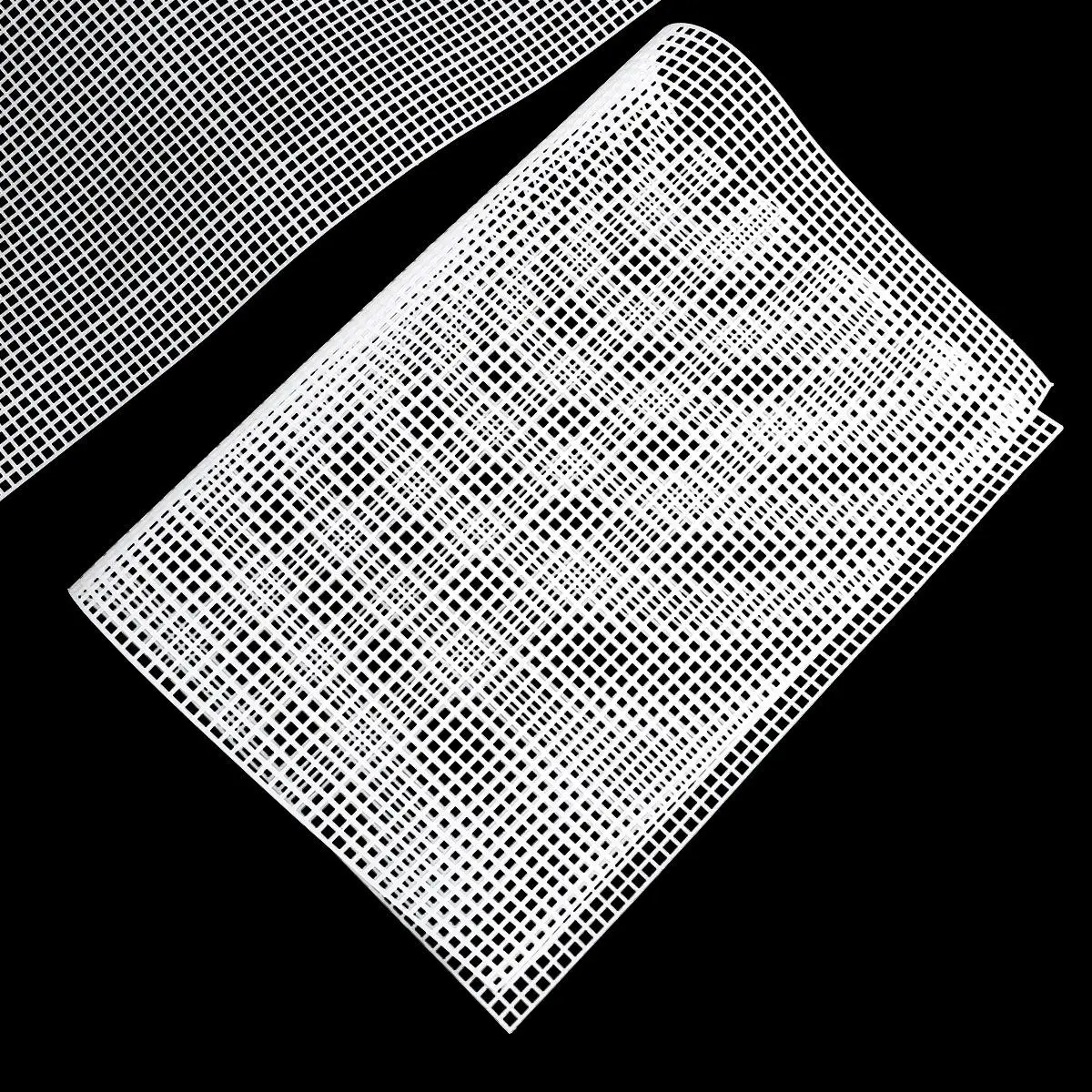 

10PCS DIY Cross Stitch Plastic Meshes Cloth Woven Mesh Sheet DLY Plastic Mesh Grids Manual DIY Mesh Piece for DIY Use White Size