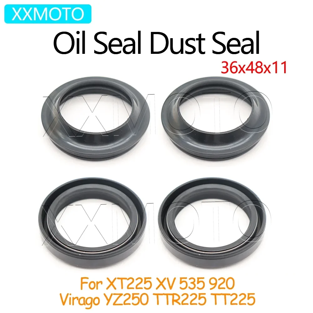 36x48x11 36 48 11 vedação de óleo capa poeira amortecedor garfo dianteiro para kawasaki yamaha xt225 xv 535 920 virago yz250 ttr225 tt225 xt tt 225