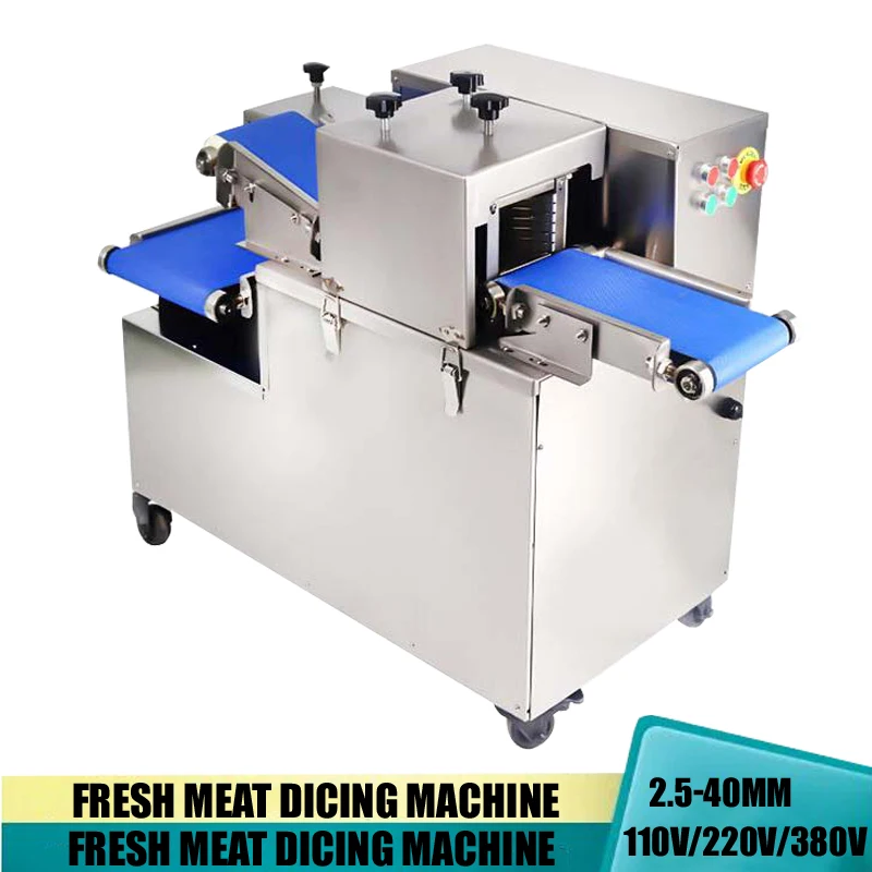 Automatic Dicing Machine Commercial Meat Sliver Machine Multi Functional Fresh Meat Dicing Machine