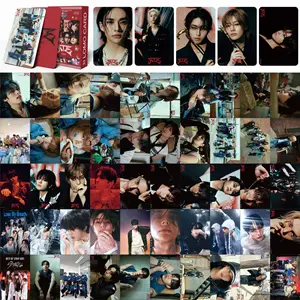 StrayKids Kpop Cartão LOMO, Felix Lee Yong-Bok Cartão da foto, Cartão de impressão Set, Coleção Fan, 55Pcs por conjunto 8 principais vendas bolsa do gato felix - №3