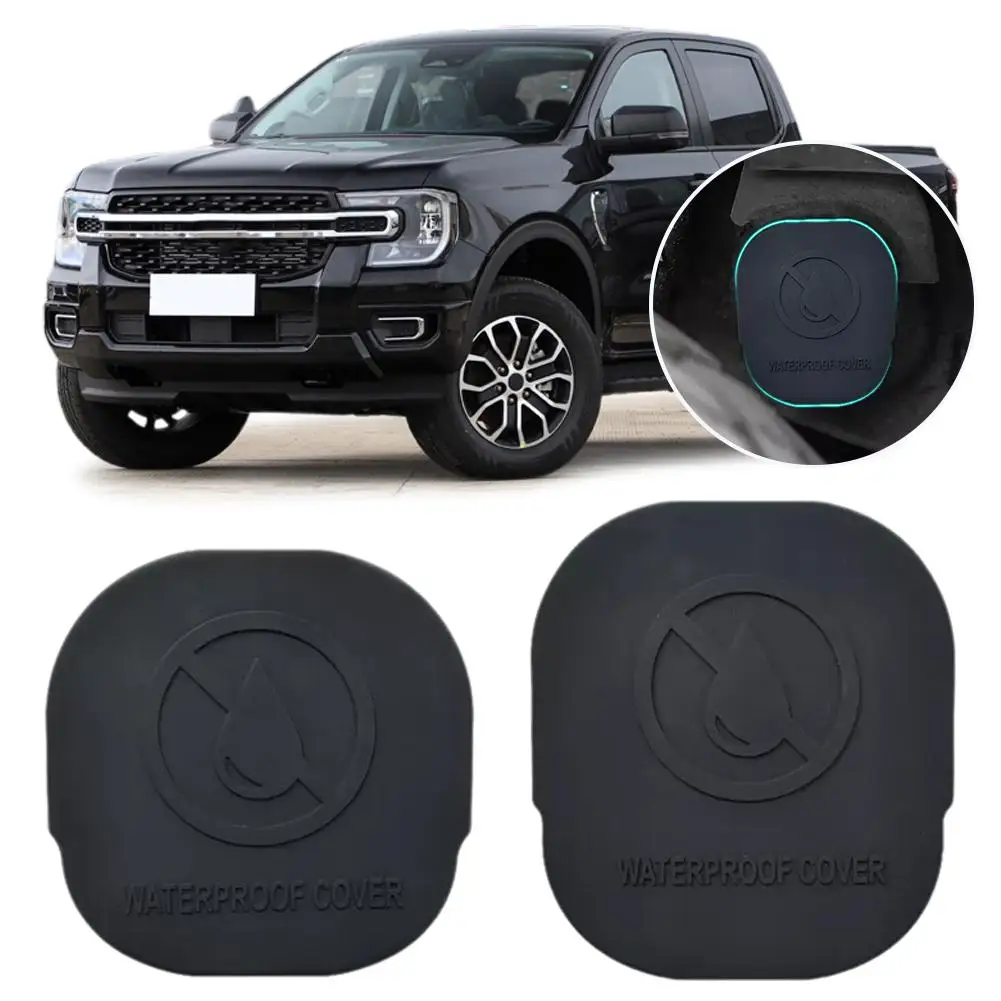 

For Ford Ranger T9 2022 2023 2024 Accessories Rear Protective Sealing Frame Cover Mat Rubber Axle 2PCS Beam Back Sandproof J6E0