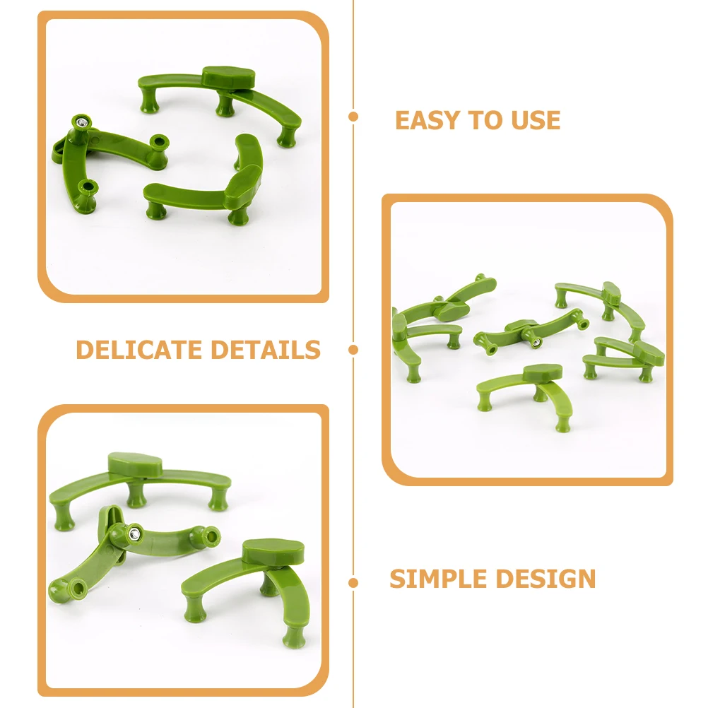 

20 Pcs Tree Supports Plant Bending Clamps Clips for Shaping Fruit Trees Gardening Tools Branches Pruning Indoor Plants Green