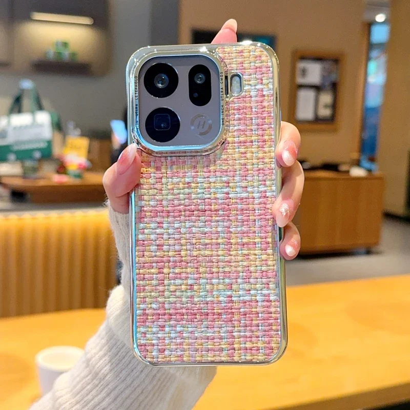 حافظة هاتف فاخرة منسوجة من البولي يوريثان لهاتف اوبو فايند X9 X9Pro X8 Pro X8S + X8 حماية شاملة للغاية وغطاء توسيد