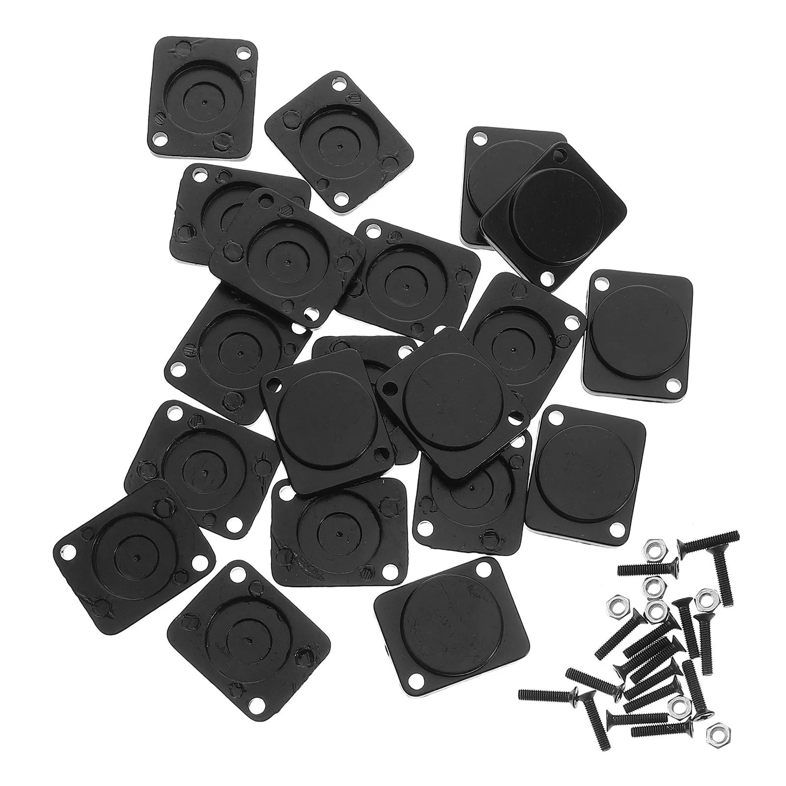 12Pcs Panel Blank Cover Rack Mount Compatible D Type Audio Video Connector Metal Blank Plate for Av Equipment Computer Rack