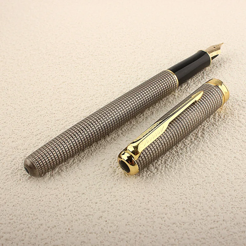 1PC High Quality Luxury Metal Fountain Pen 0.5MM Nib Beautiful Texture Excellent Writing Gift Pen