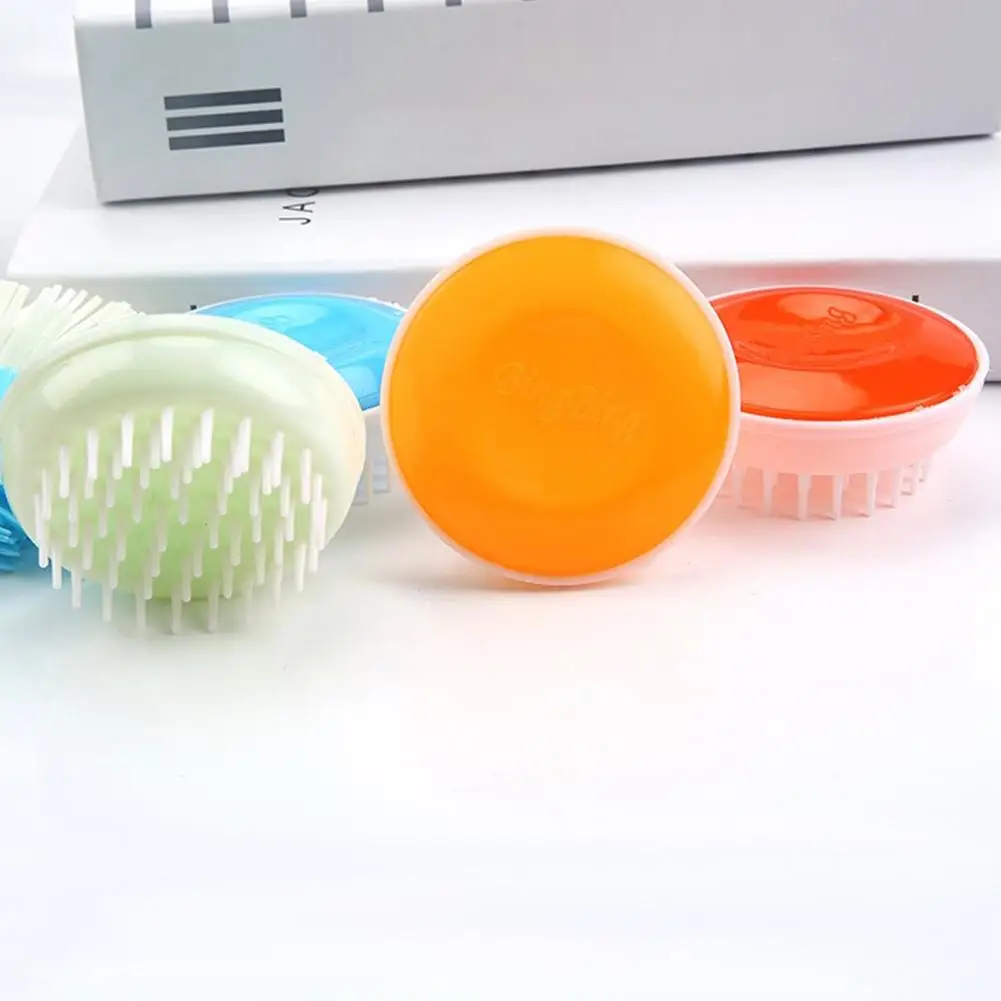 Silicone Handheld Hair Washing Comb, Head Massage, Round Bathroom Shampoo, escova de banho, Scalp Care, I5N6