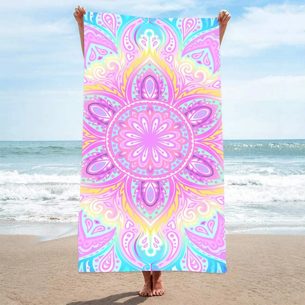 Mysterious Pattern Beach Towel 80x160CM Fitness Seaside Swim Bath Towel Outdoor Camping Microfiber Quick-dry Beach Blanket view 2