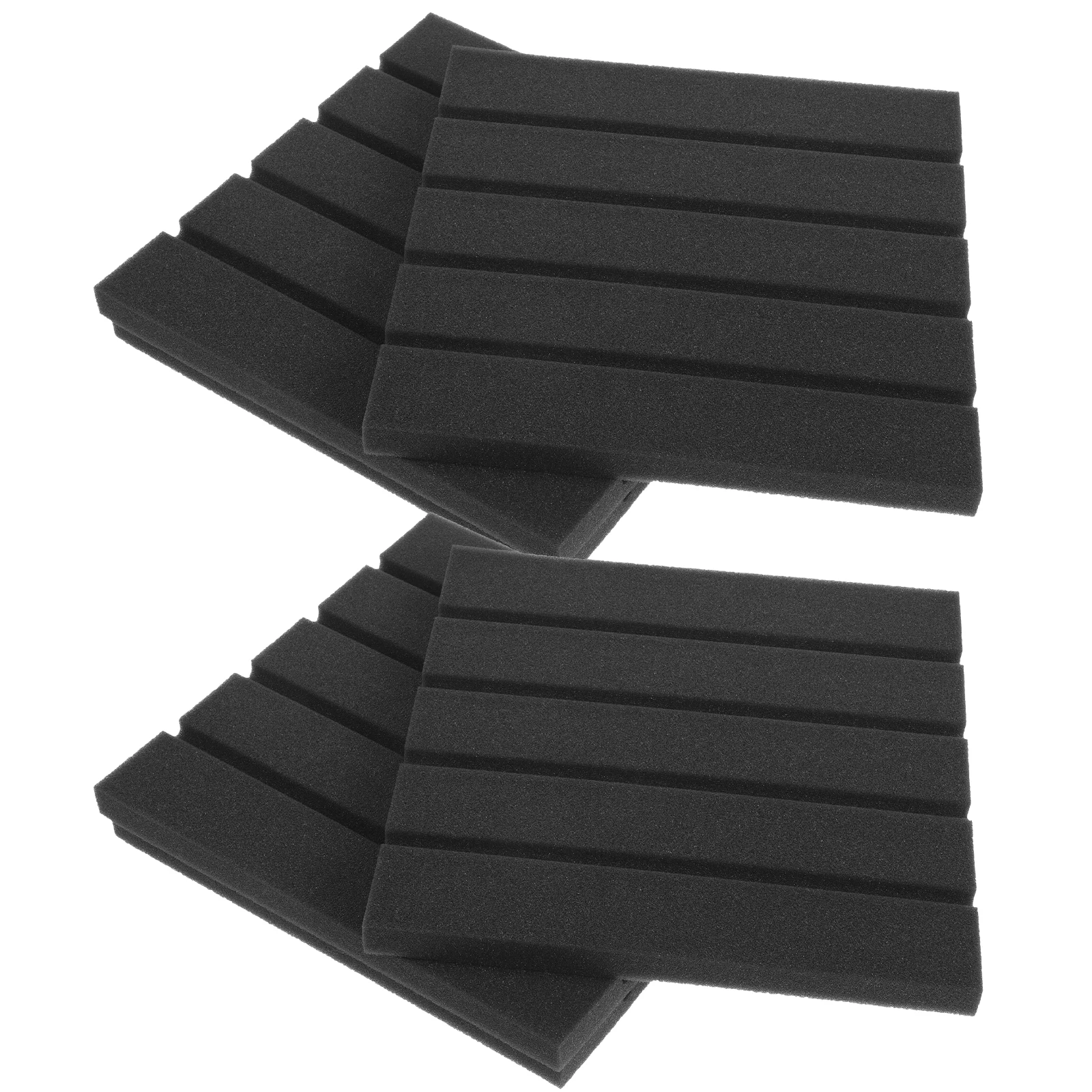 

6pcs Soundproofing Panels 25x25x2cm High Density Black Noise Absorbing Cotton Acoustic Dampening Materials Sound Insulation