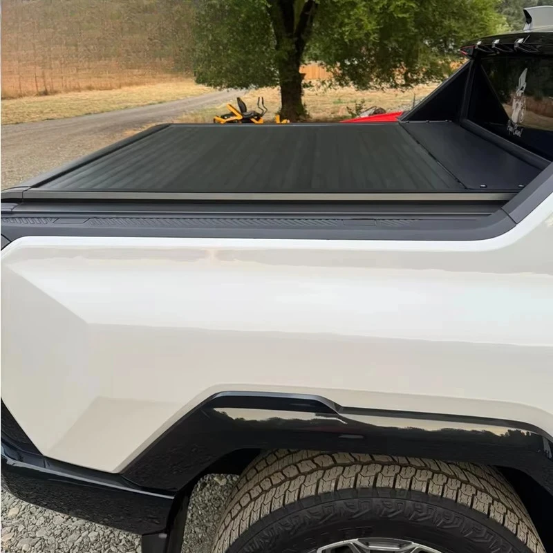 For C Hummer EV 2024-2026 Automatic Roller Shutter Tonneau Cover Aluminum Alloy Electric Retractable Pickup Soft Bed Roll Up