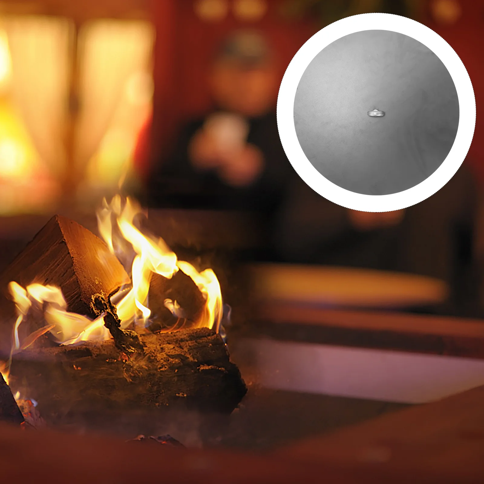 

Thick Iron Stove Lid Vintage Round Furnace Cover Household Cooking Wok Multi-Function Stove Accessory Home Accessory