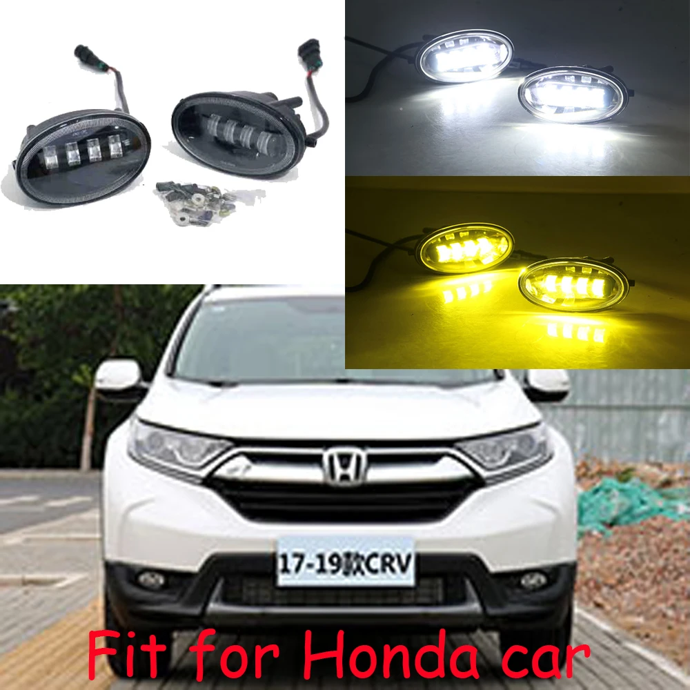 

Video car bumper City XRV headlight for Honda HRV CRV Accord daytime light car accessories Jazz Fit headlamp Crosstour fog light