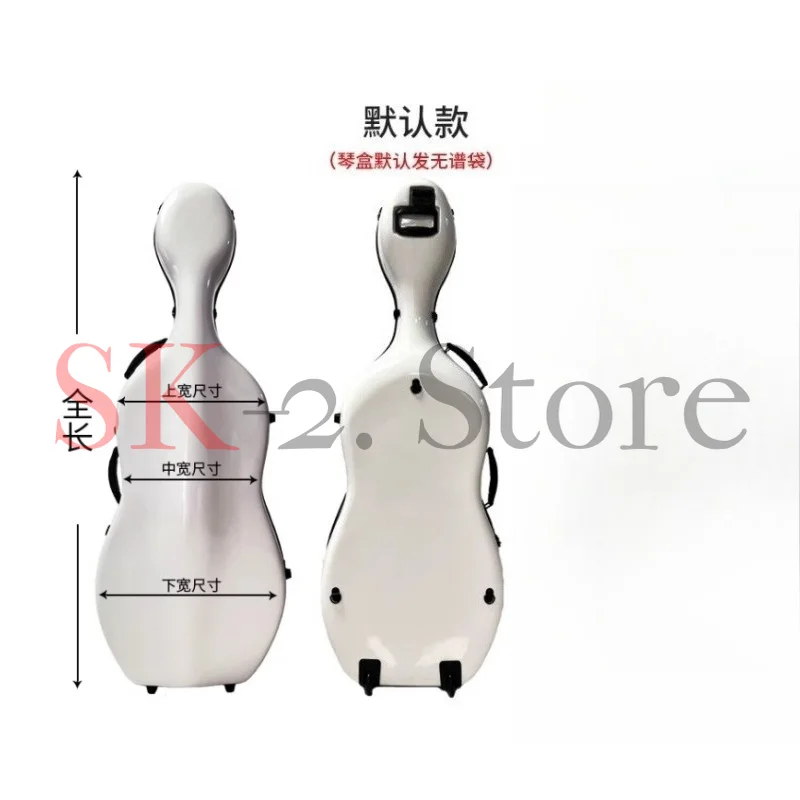 Waterproof and pressure-resistant, musical instrument carbon fiber cello case 4/4