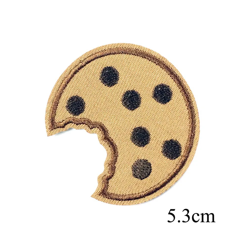 10pcs Cookies Iron On Patches For Clothes Iron On Badge For Clothing Applique For Germent Embroidered Sticker Sewing Supplier