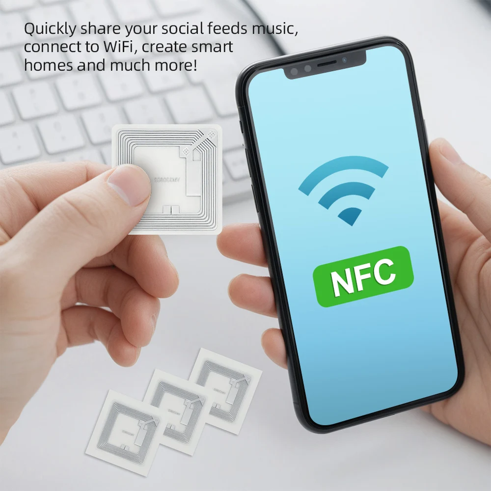 10pcs CUID Tag Gen2 electronic rewritable smart key NFC clone token ISO14443 changeable sticker IC 13.56Mhz RFID replica badge