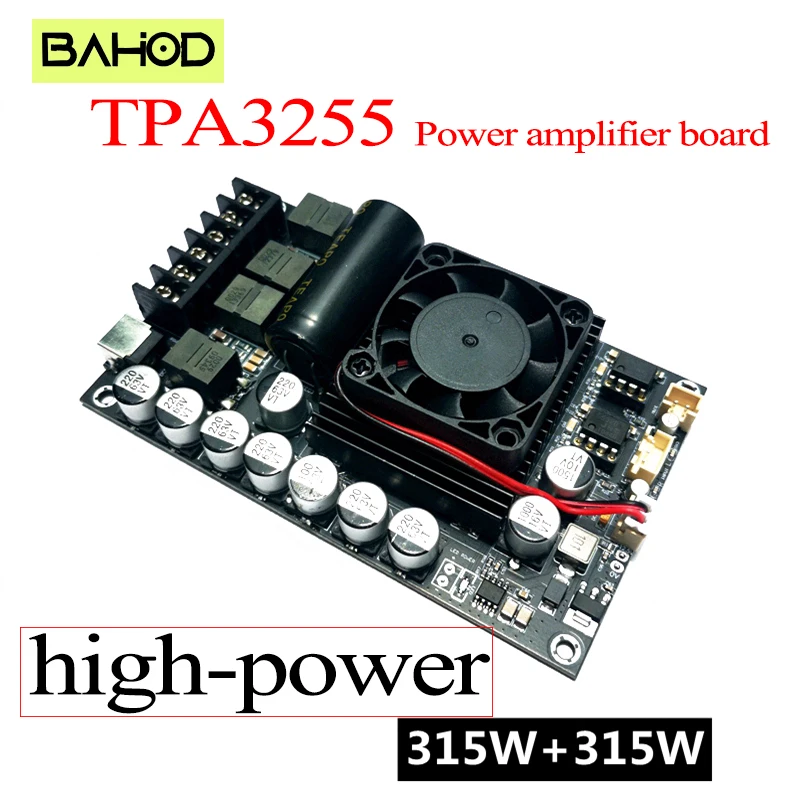 TPA3255 Power amplifier board Upgraded MAX Version  600W High-power 300W + 300W Stereo Low Noise HIFI Digital Amplifier Board