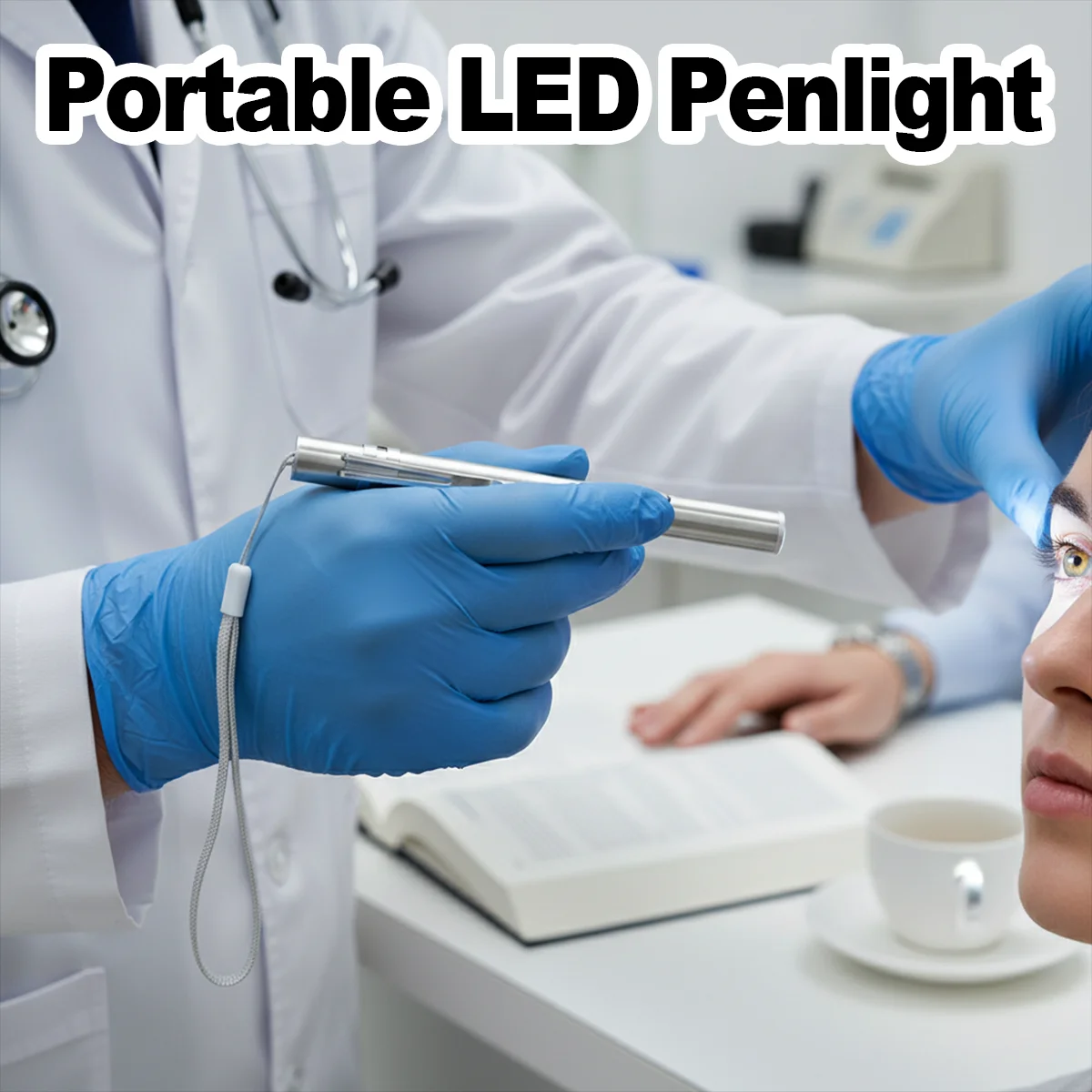 USB Rechargeable LED Pen Light Penlight Medical For Doctors Nurses Mini Stainless Steel Portable Clip On Compact Mechanics Small