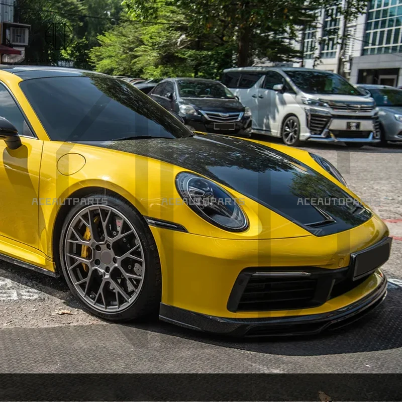 

Передняя крышка вентиляционного отверстия капота двигателя для porsche 911 992 GT3 2019-2022 гг. Сухой капот из углеродного волокна
