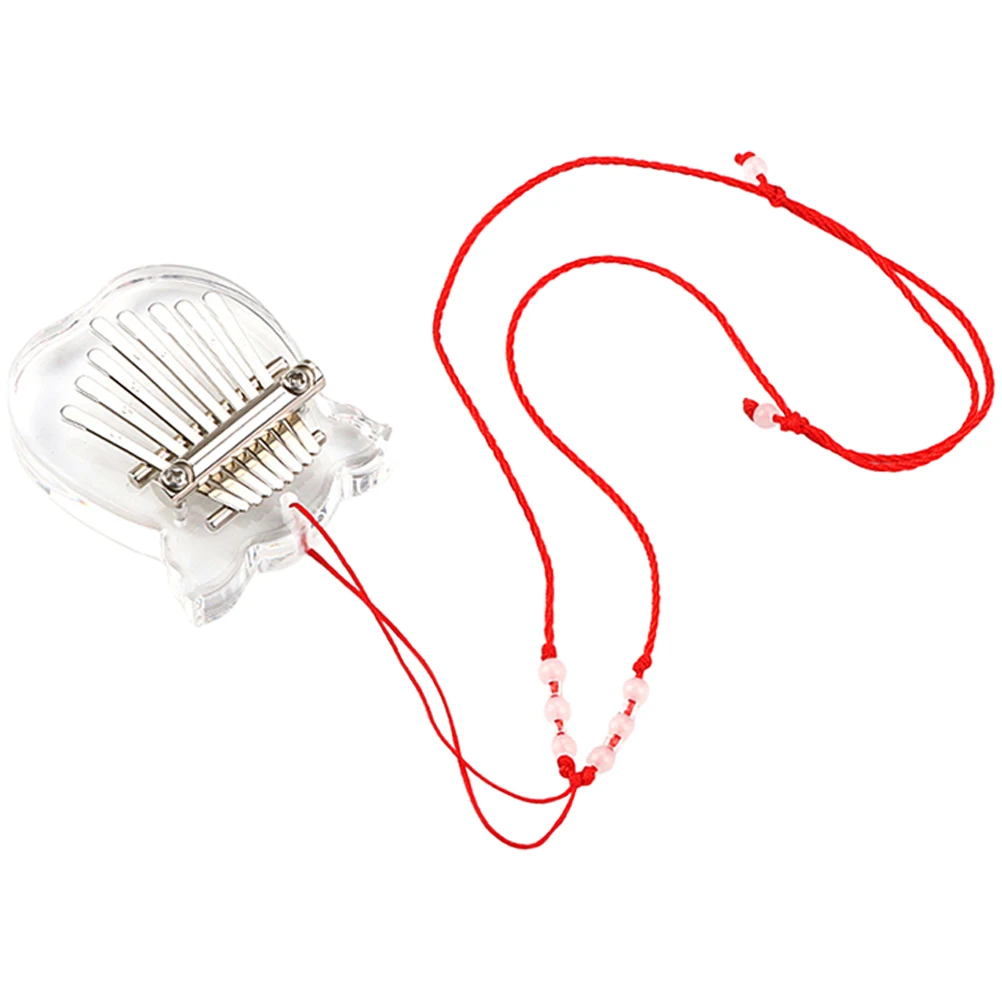 

Acrylic 8 Keys Kalimba Compact Thumb Piano Musical Instrument for Beginners Kids Portable Finger Piano Music Instrument