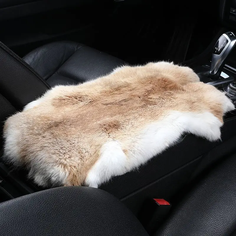 

Автомобильный общий подлокотник, теплый мех, интегрированная подкладка, зимняя подушка, украшение интерьера автомобиля